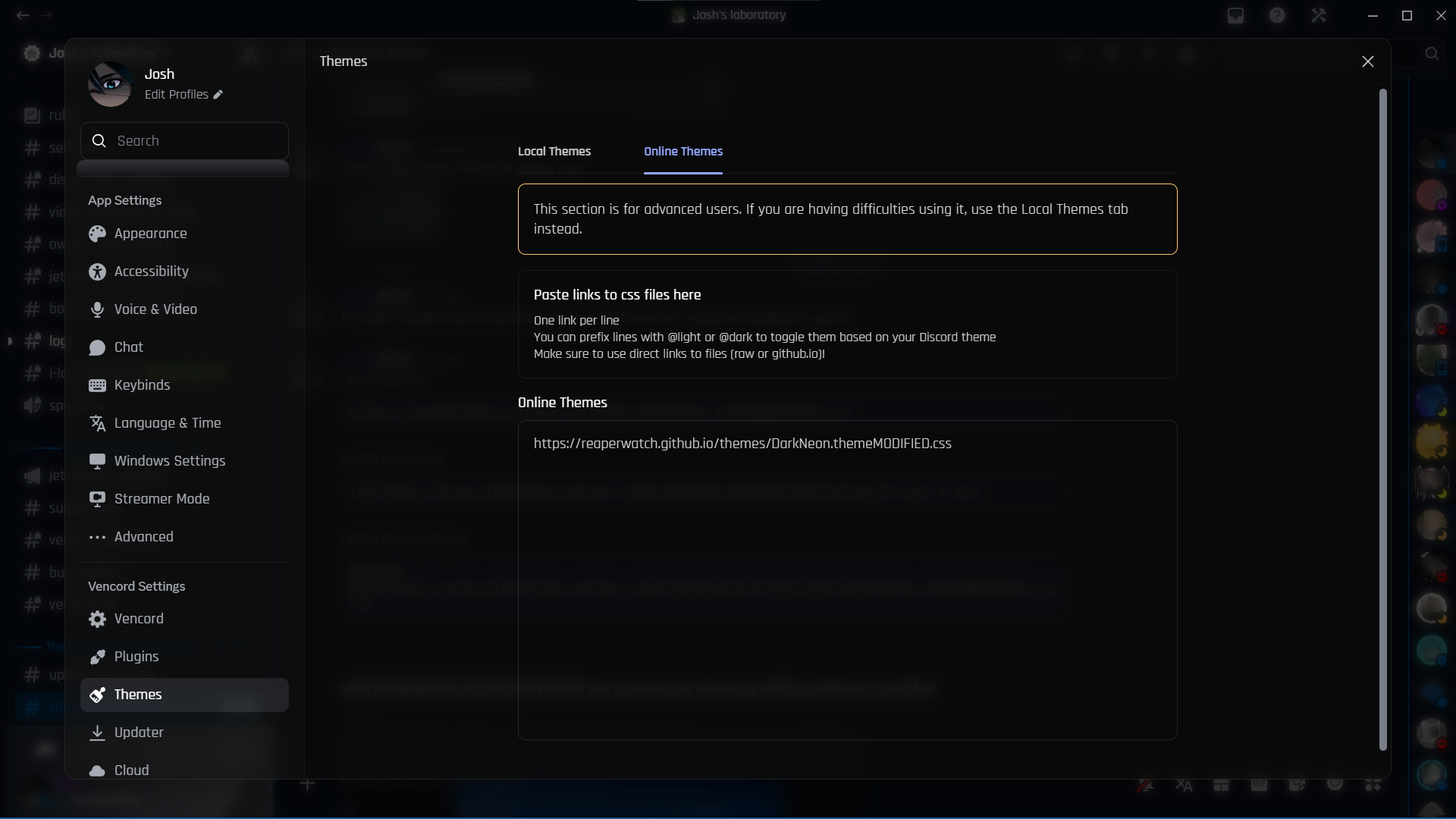 example of where to put the link